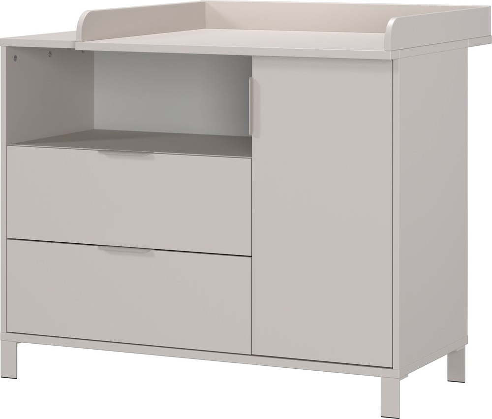 Krémová dětská komoda s přebalovacím pultem 115x102x77 cm Alkmaar – Germania