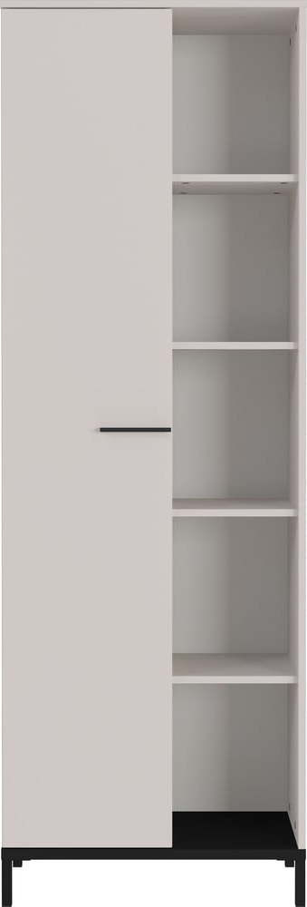 Krémová knihovna 64x190x34 cm Rovigo – Germania