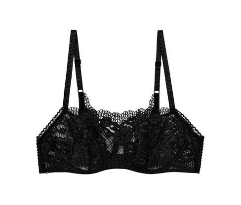 Samodržící podprsenka s krajkou Passionata »Nina« - pro ženy - vel. 75A - barva: černá