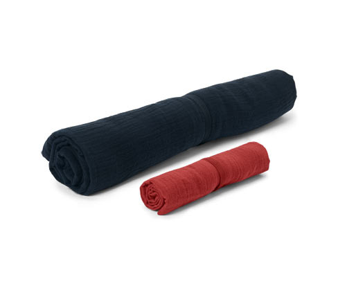 Tchibo - Mušelínové ručníky - barva: modrá