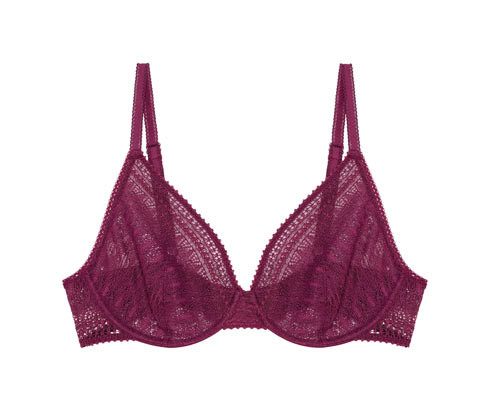 Podprsenka s kosticemi Passionata »Leila« - pro ženy - vel. 75A - barva: červená