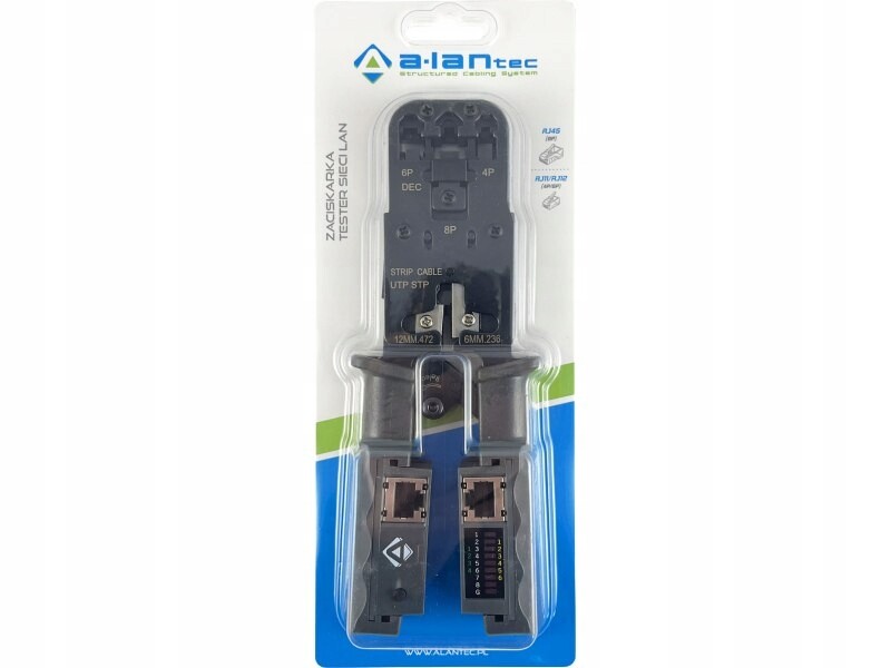 Svorkovnice 4P6P8P s testerem sítě Lan Alantec