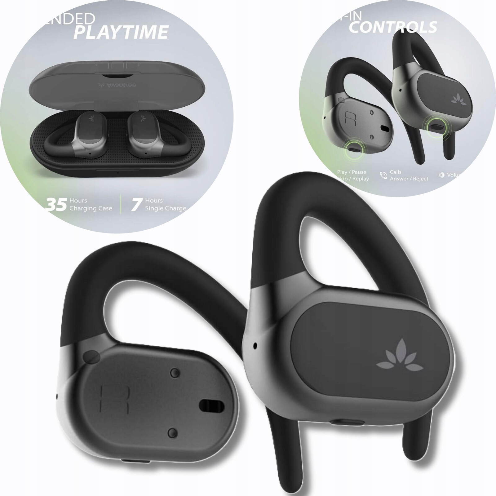 Bezdrátová sluchátka s mikrofonem Avantree Breeze pro běhání