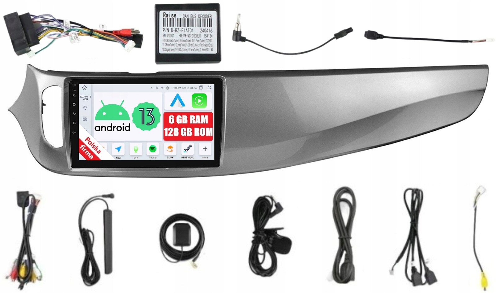 Rádio 2DIN Android Alfa Romeo Giulietta Nuova 2 II 6/128 Gb Dsp Carplay Lte