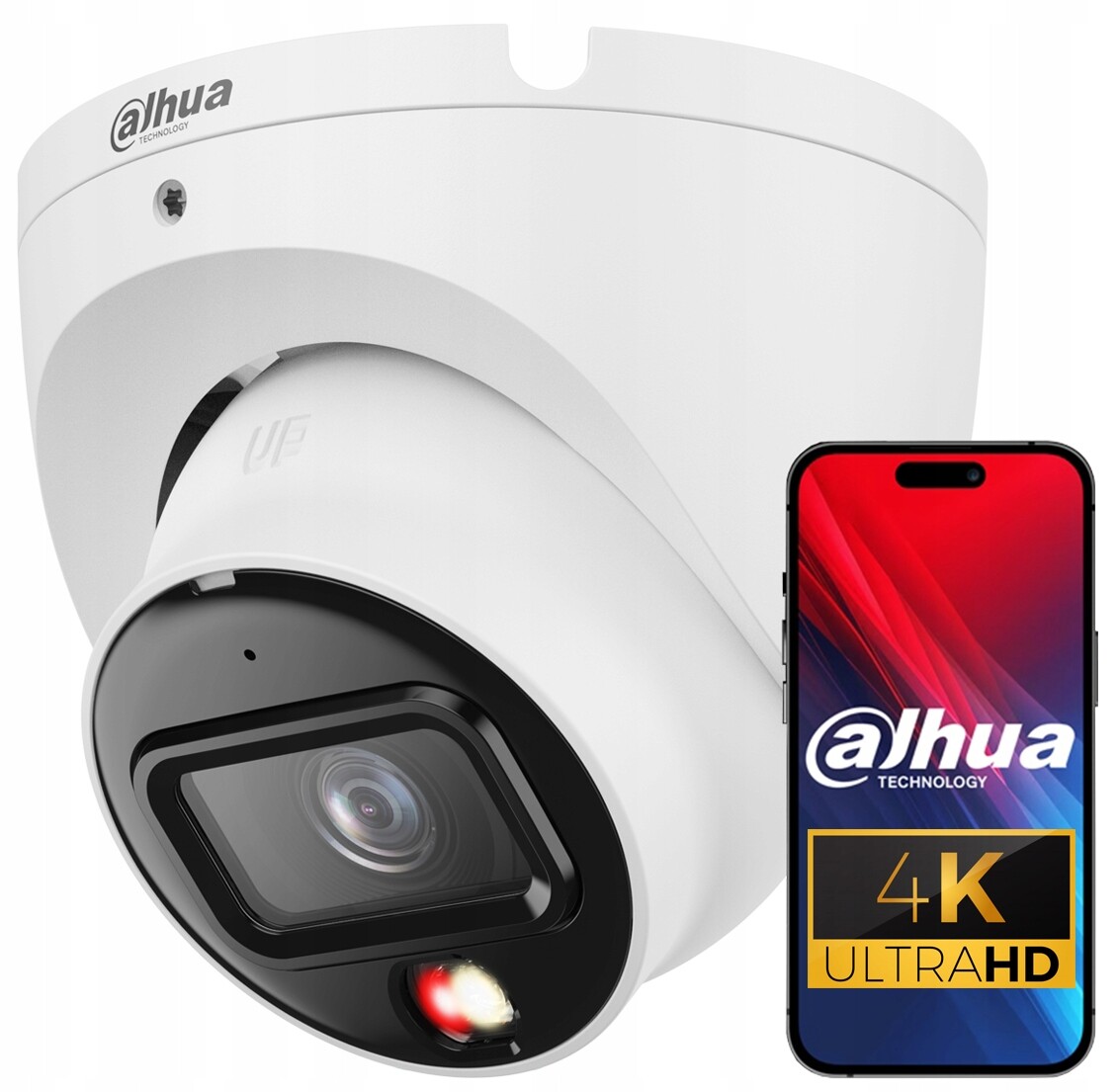 Ip kamera Dahua 8Mpx 4K PoE Venkovní Full Color Dual Light Wdr 120 dB