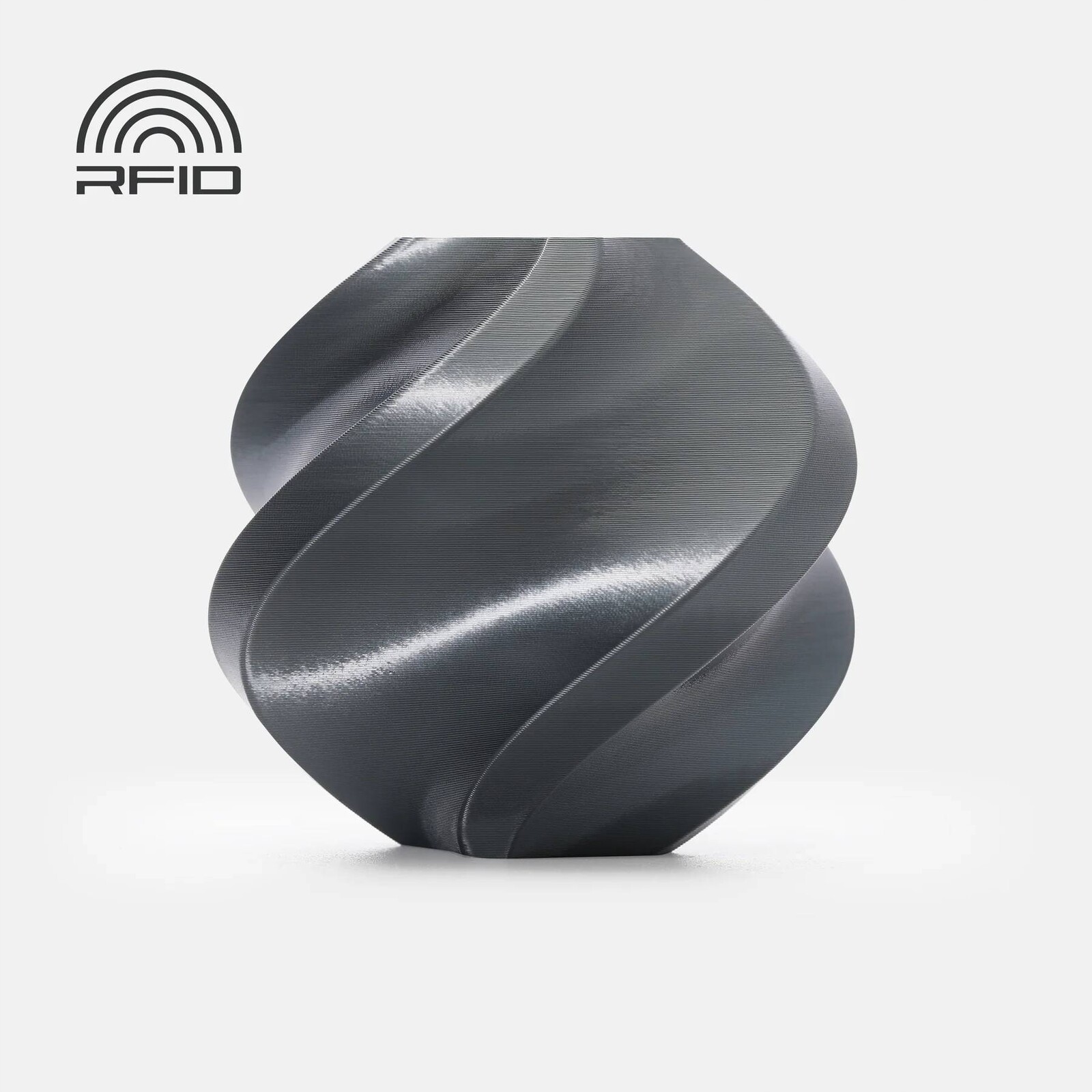 Filament 1,75 mm Bambu Lab Pla Silk+ Titan Gray Šedá Cívka 1 kg