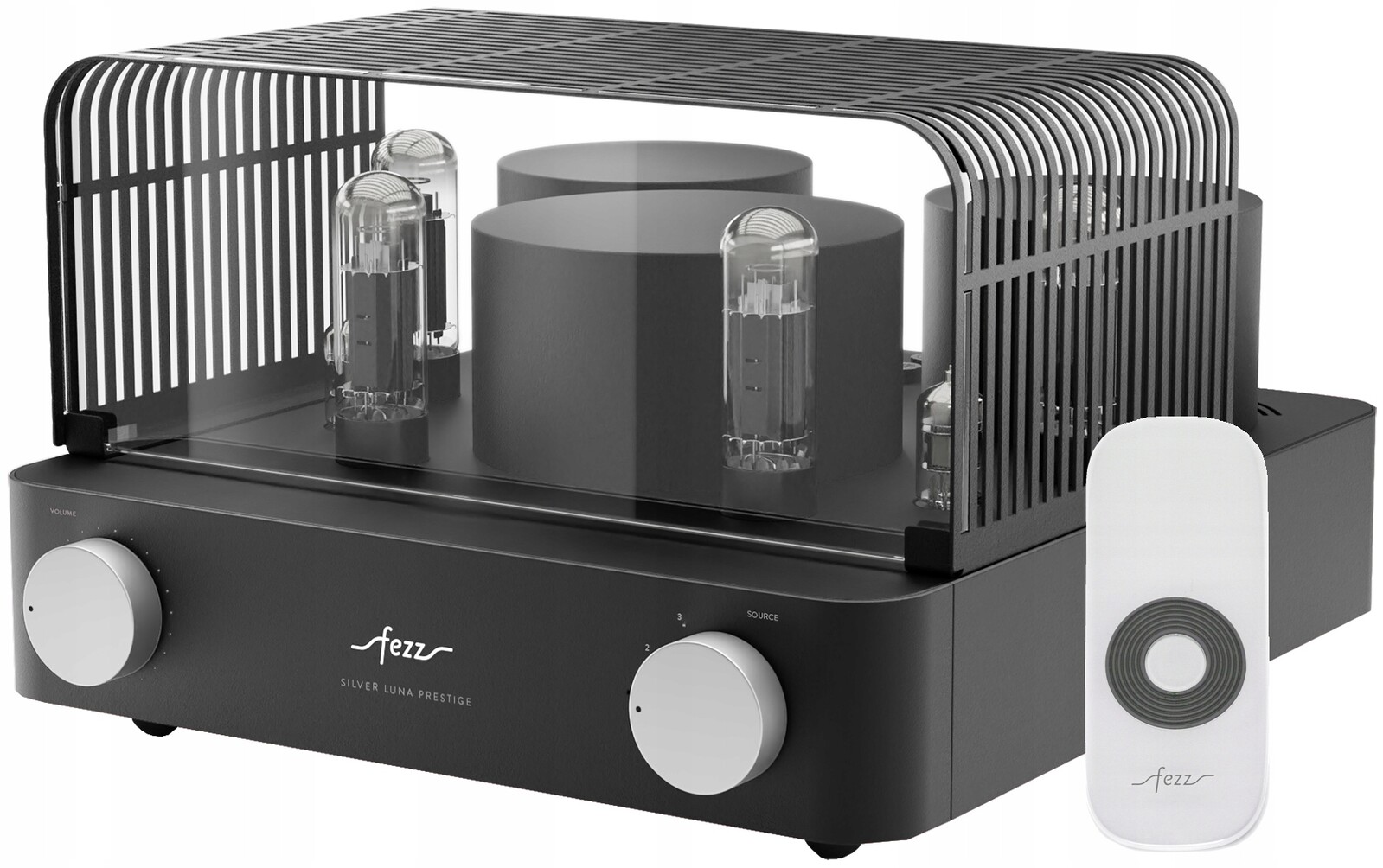 Lampový zesilovač Fezz Audio Silver Luna Evo černý (Pilot+Ochranný koš)