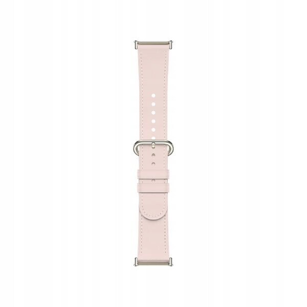 Kožený řemínek pro hodinky Xiaomi s rychlým zapínáním v broskvové barvě