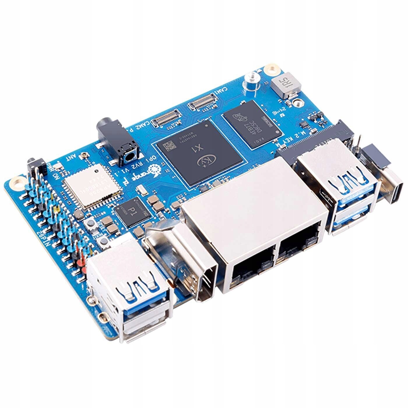 Orange Pi RV2 8GB Ram 2TOPS Ky X1 8-jader Risc-v Wi-Fi5.0+BT 5.0 Hdmi