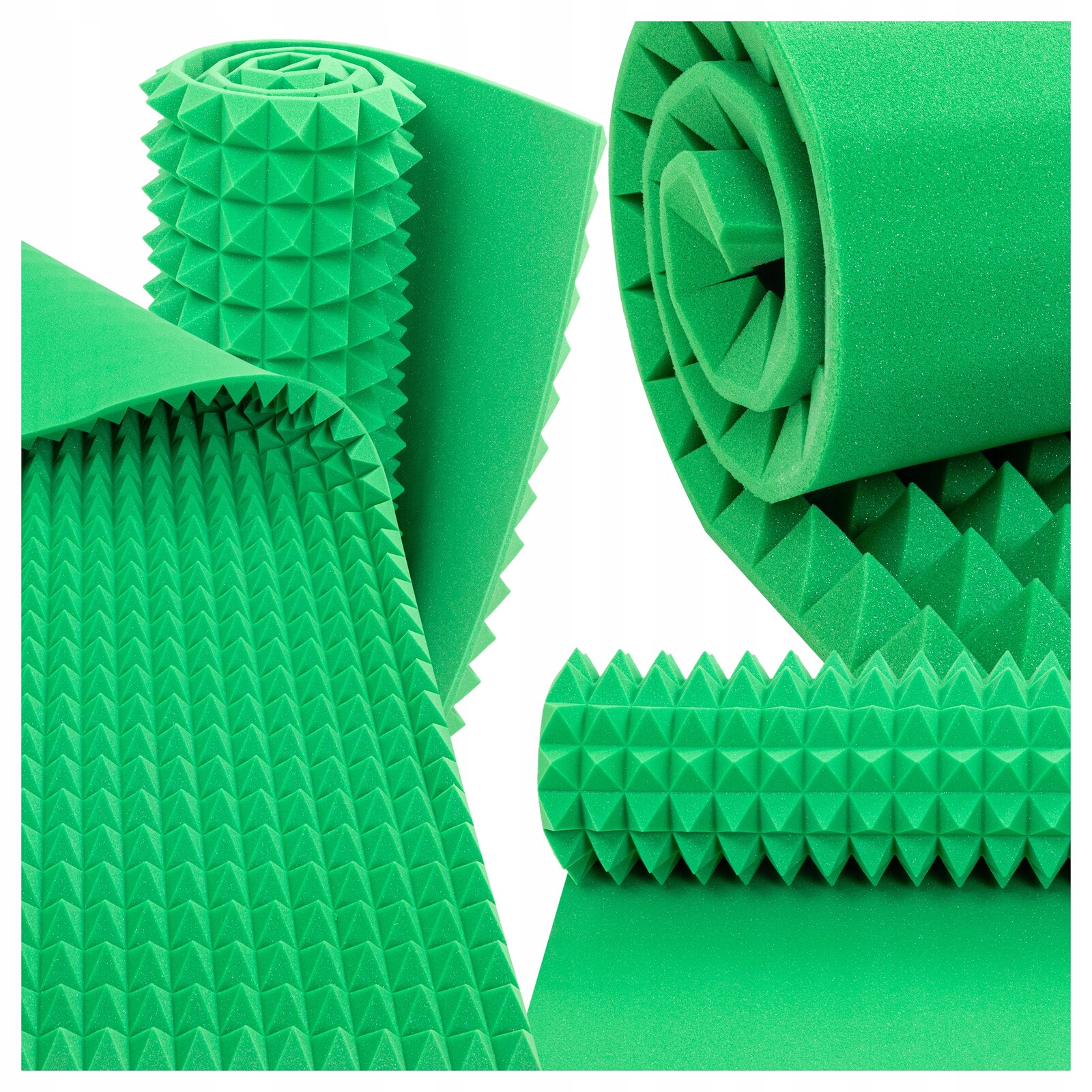 Akustická pěna Bitmat pyramidka 200 x 100 cm, tloušťka 5 cm, eliminující dozvuk, podložka