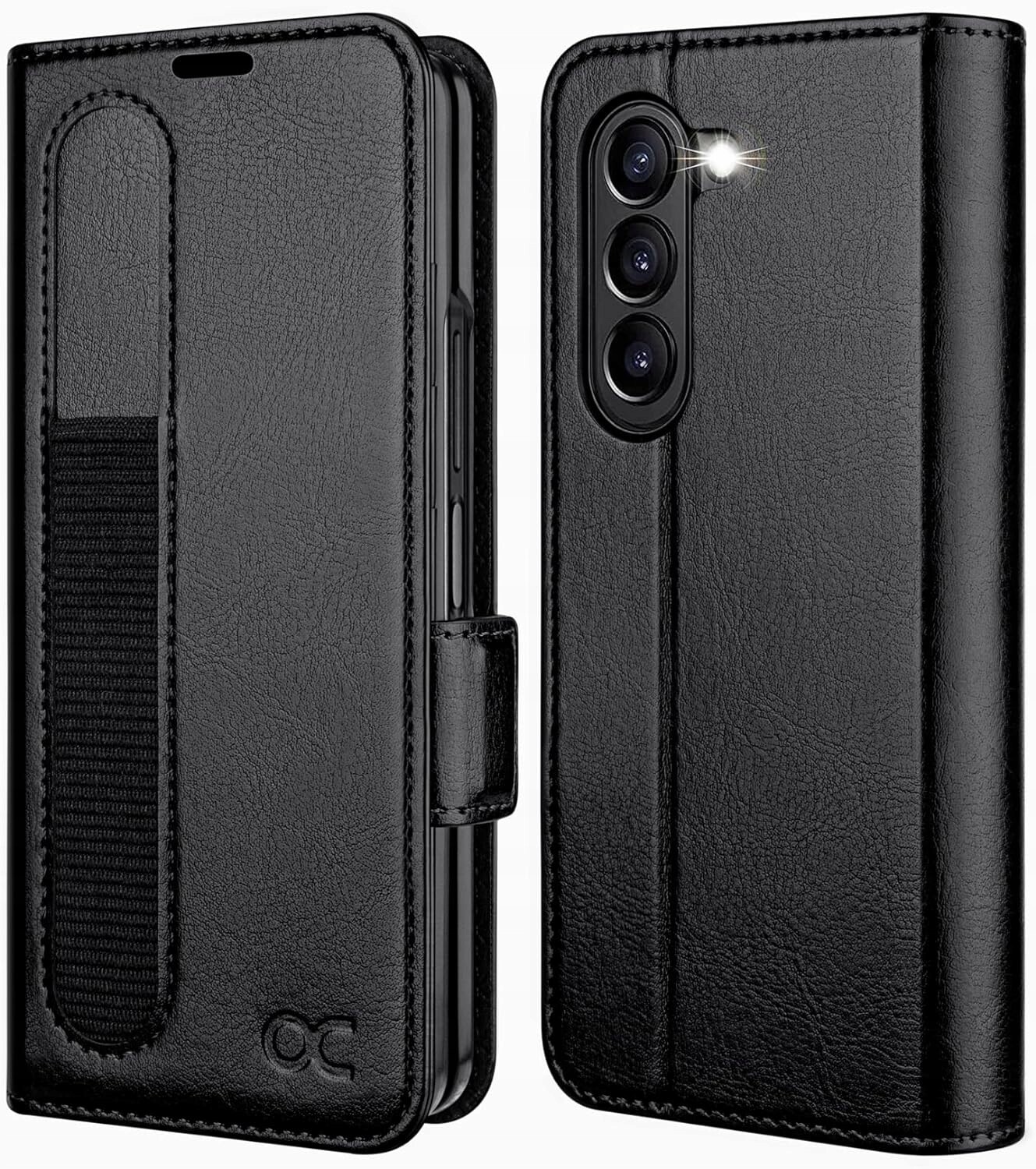 Ocase pouzdro pro Samsung Galaxy Z Fold 5 Držák dotykové pero peněženka černá