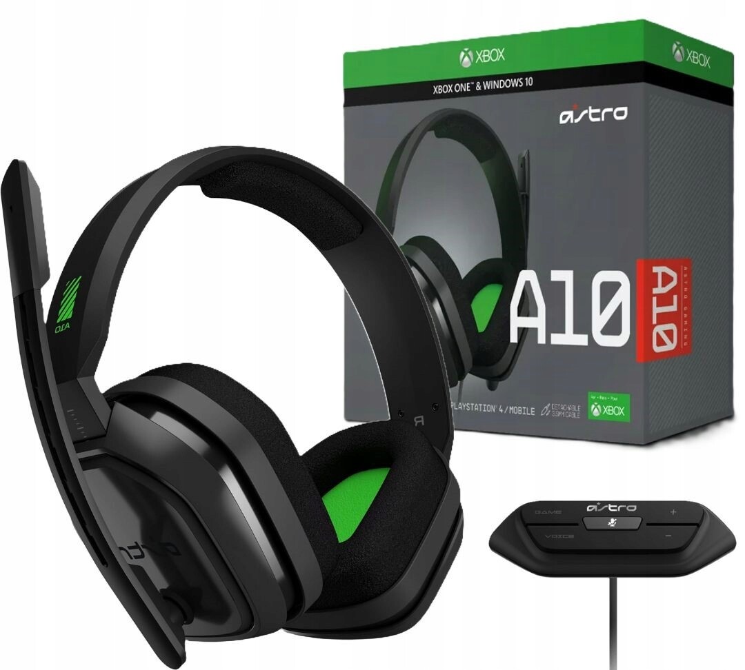 Drátová Sluchátka s mikrofonem Astro A10 MixAmp M60 Černo-zelená