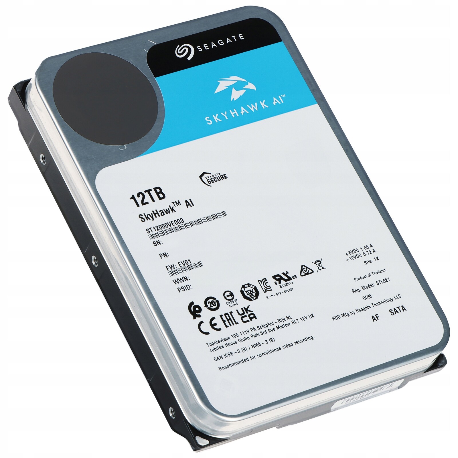Disk Pro Rekordér HDD-ST12000VE003 12TB 24/7 SkyHawk Ai Seagate