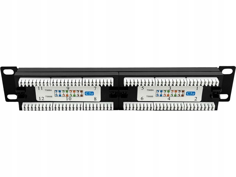 Patch panel Utp 12 portů Lsa 10
