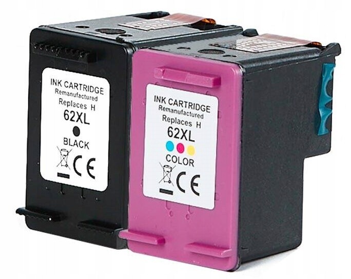 Sada náhradních inkoustů Hp 62XL černá barva 5540 5541 5548 7640 200 250