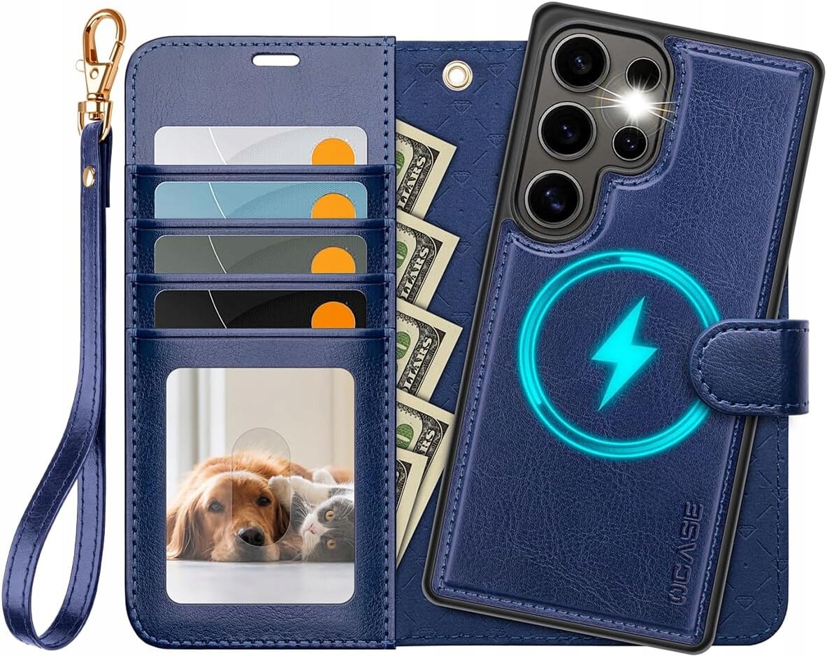 Ocase pouzdro pro Samsung Galaxy S25 Ultra 2v1 Rfid, tmavě modré pásek