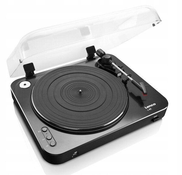 Hi-Fi gramofon Lenco L-85 Usb Aux Kvalita Černá Jehla Audio-technica