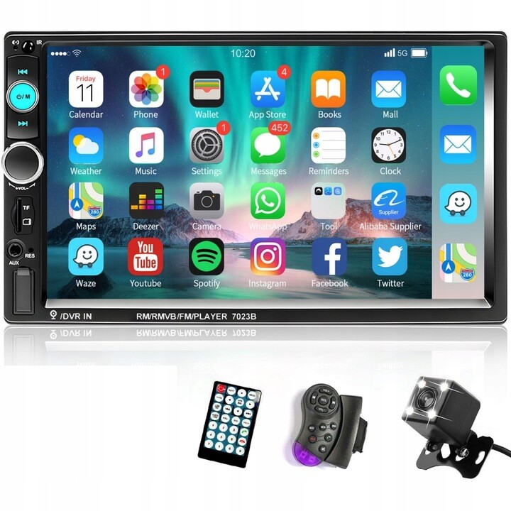 2DIN autorádio Podofo 7