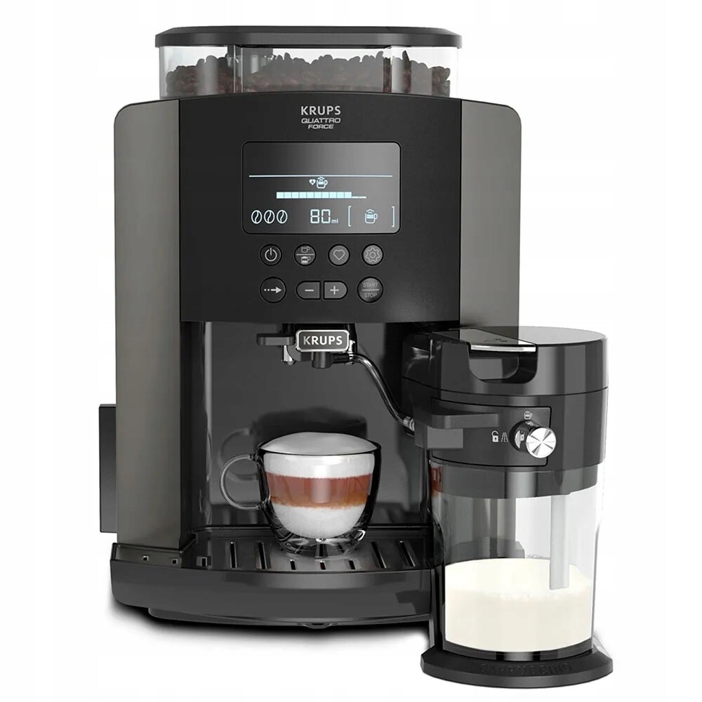 Automatický automatický kávovar Krups EA819E10 Arabica Latte 1450W černý