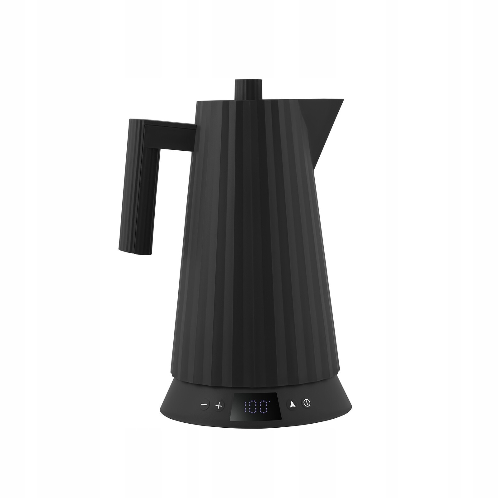 Alessi Plisse Elektrická varná konvice 1,7 l s regulací teploty černá