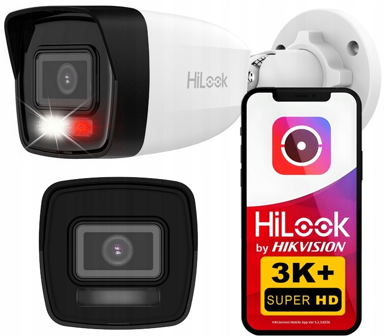 Venkovní Ip kamera 3K+ 6MPx PoE HiLook by Hikvision IPC-B160HA-LU 2.8MM