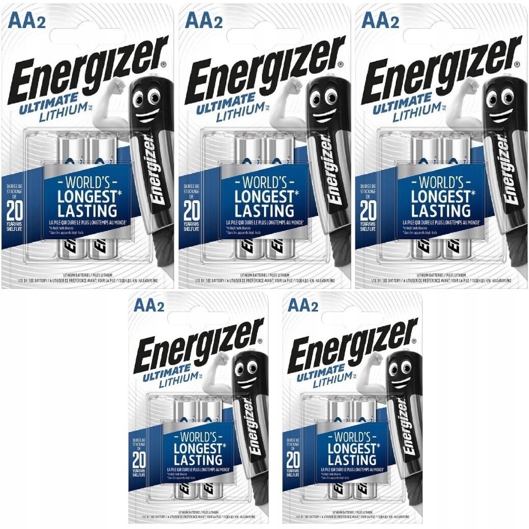 10x baterie Energizer Ultimate Lithium LR6 Aa R6
