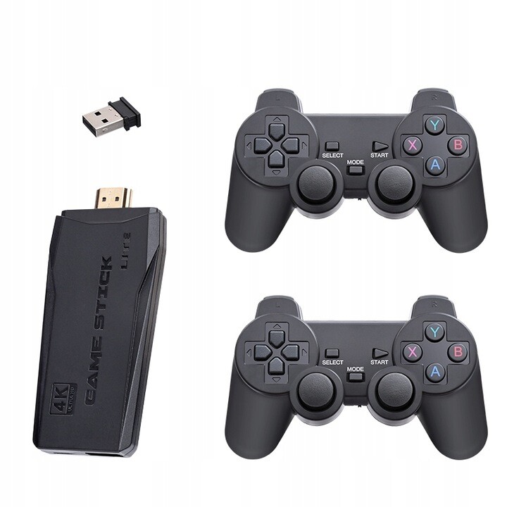 Retro Televizní Konzole Hdmi 2 Bezdrátové Pady 20000 Her 64 Gb