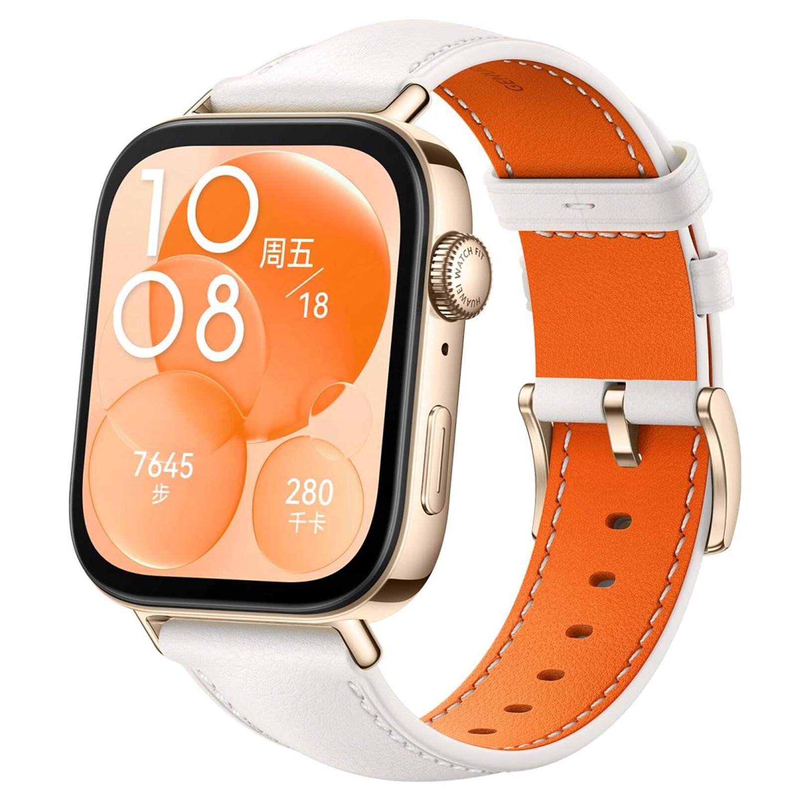 Chytré hodinky Huawei Watch Fit 3 Classic Biały Skórzany