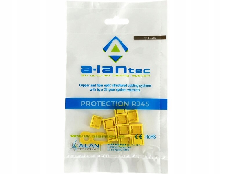 Zablokování Usb konektoru proti neoprávněnému zapnutí, žlutá barva (balení)