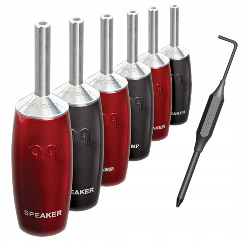 Audioquest SureGrip 507 Series banánkový konektor stříbrný 6 kusů