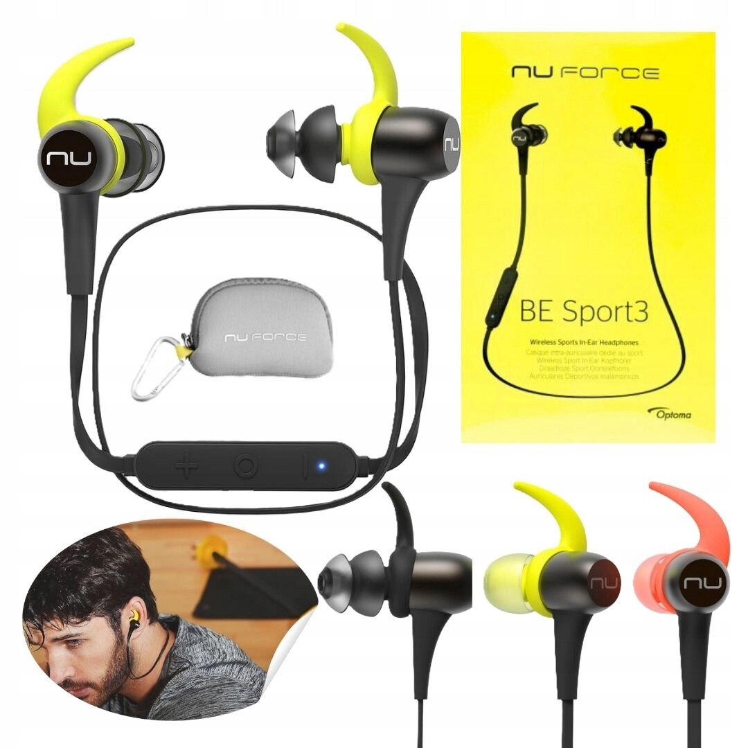 Bezdrátová sluchátka do uší s mikrofonem NuForce Be Sport3 Gun