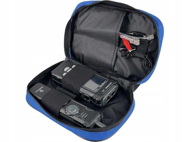 Pokročilý tester síťových kabelů s funkcemi PoE, sledování, měření délky