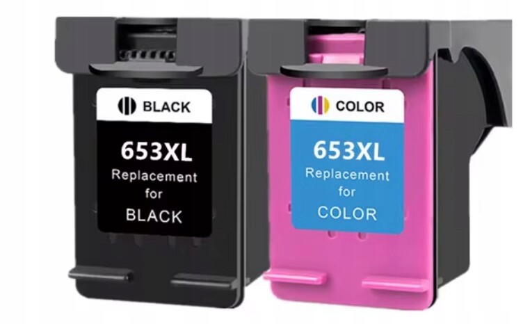 Sada náhradních inkoustů pro Hp 653XL černá a barva Advantage 6075 6076 2375