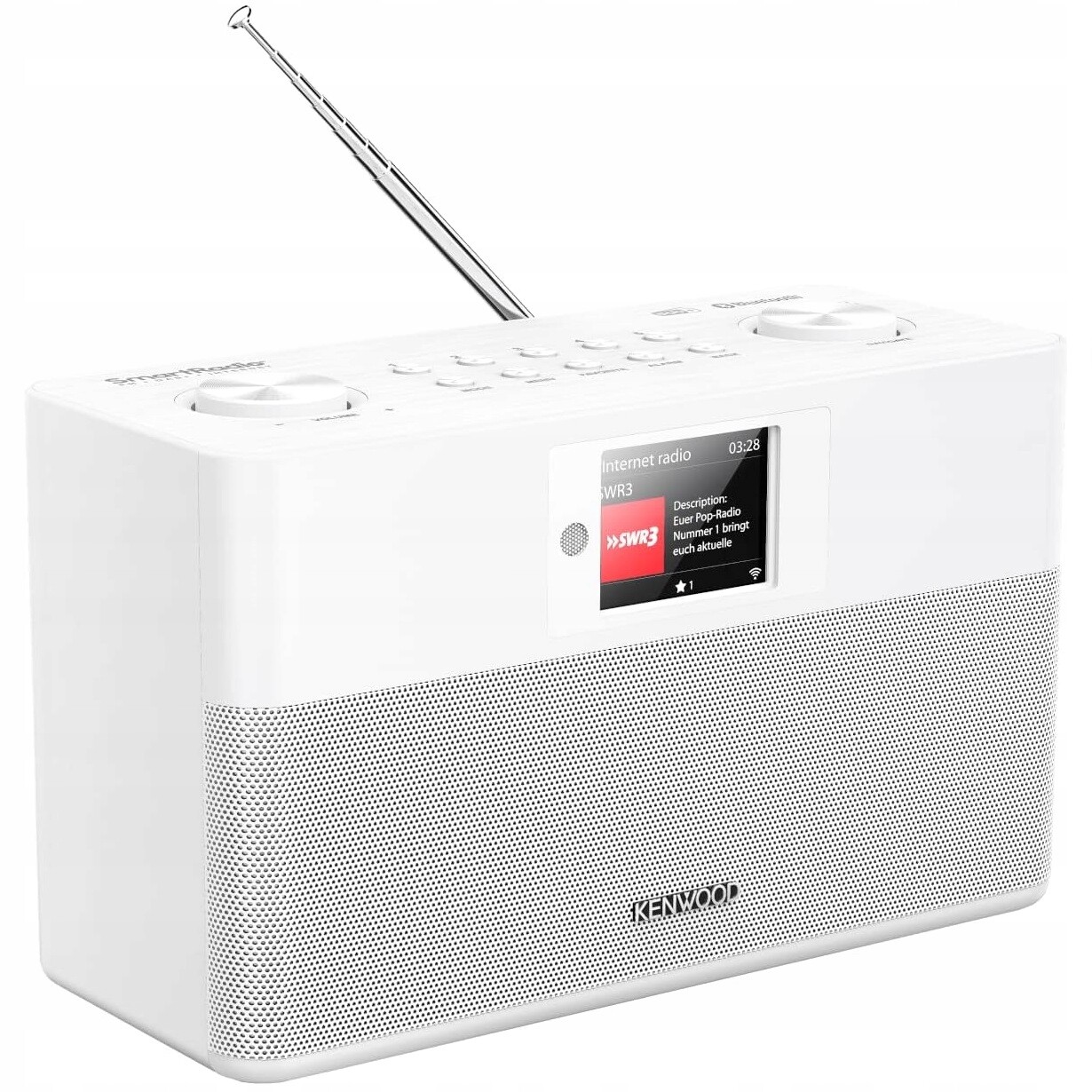 Radiopřijímač Kenwood CR-ST100S-W Fm Rádio Dab+ Internetová Bluetooth Wifi