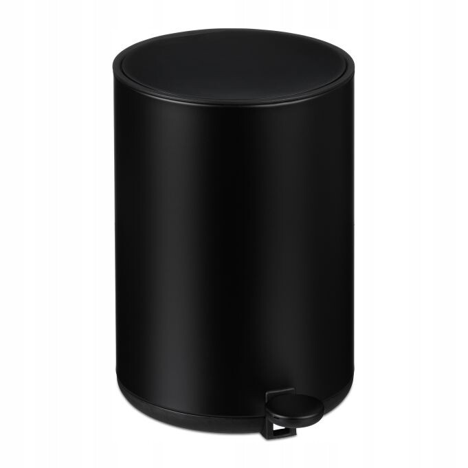 Odpadkový koš nádoba na odpadky 5 litrů Kuchyně Koupelna Černá Relaxdays