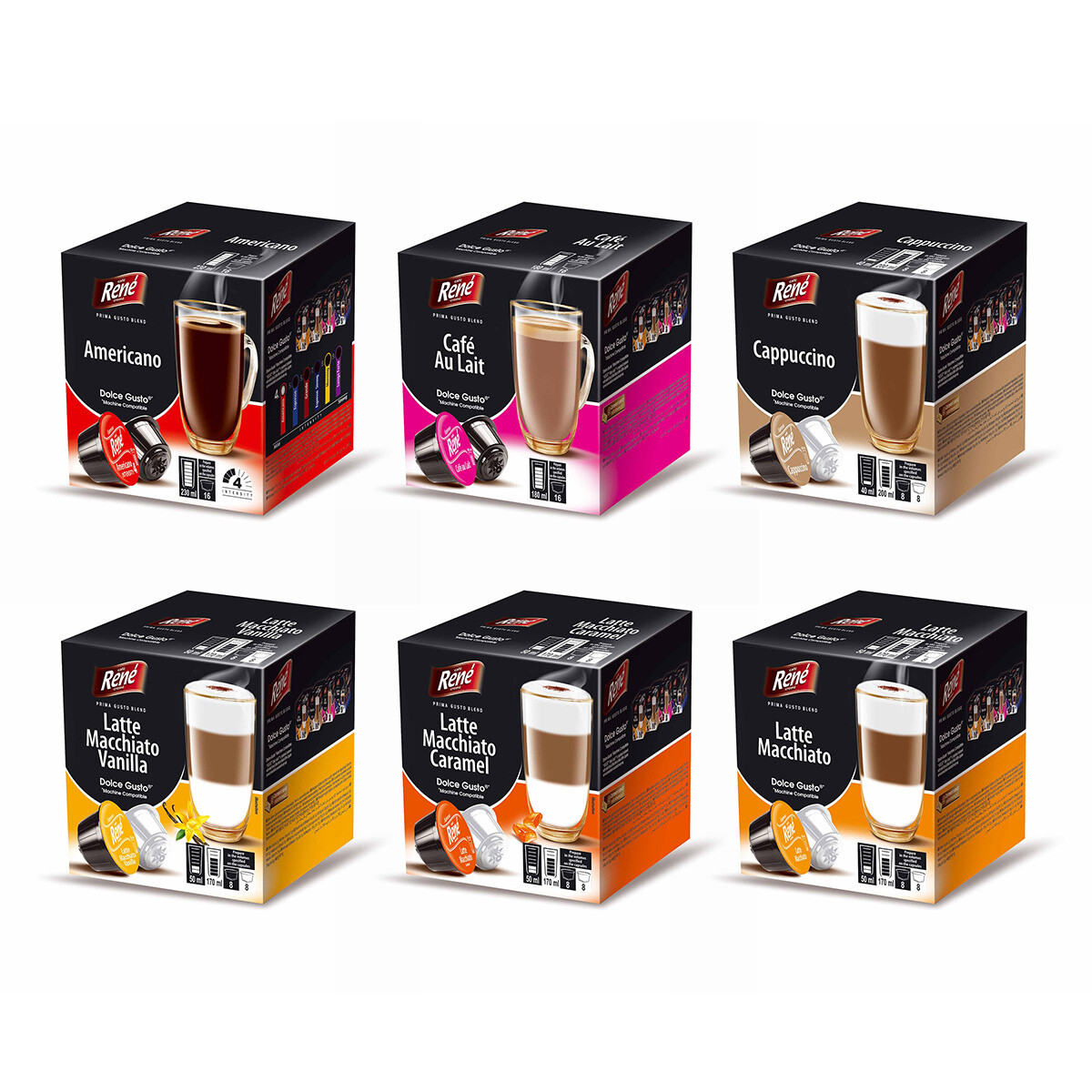 Rene Sada bestsellerů káva 6 x 16 kapslí