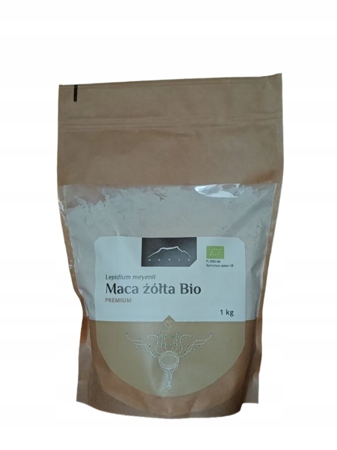 Maca žlutá Bio premium 1kg mletá