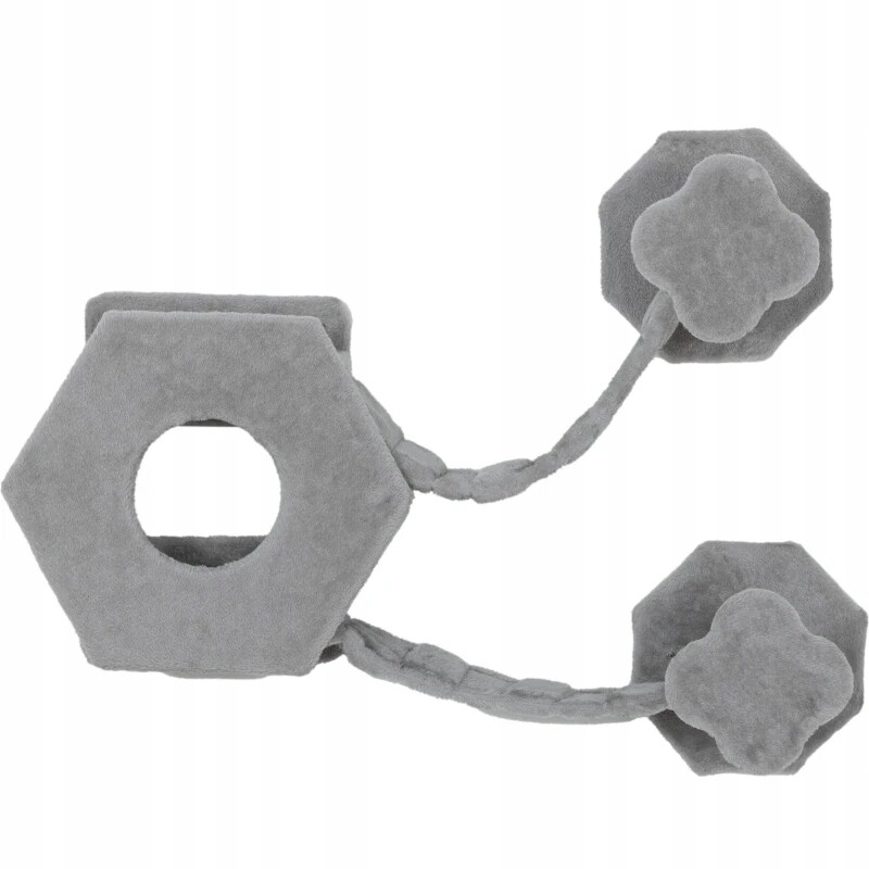 PawHut nástěnné škrabadlo pro kočky domeček, žebříky, světle šedá barva