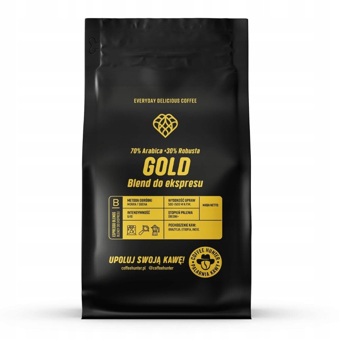 Káva Zrnková Coffee Hunter Gold Blend 1kg