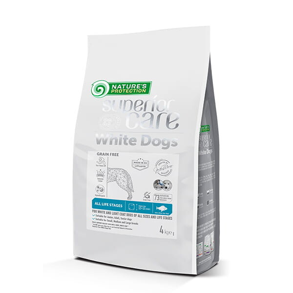 Nature's Protection White Dogs Gf White Fish Všechny Životní Fáze 4kg