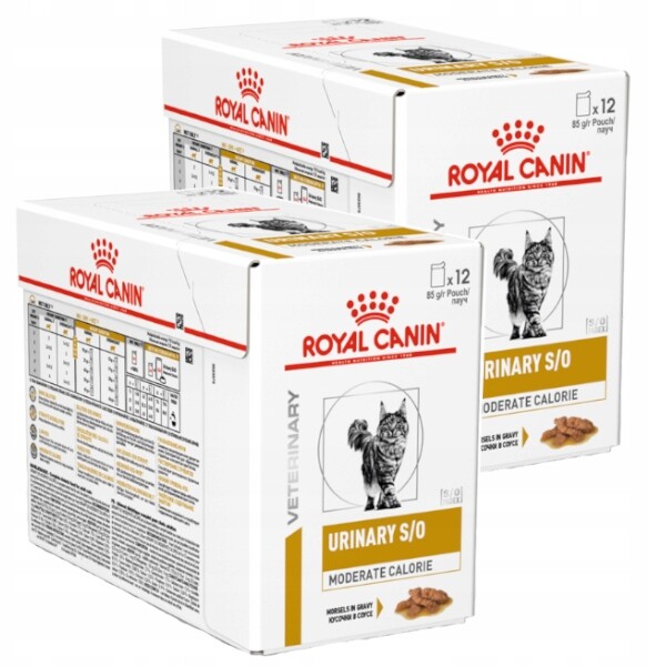 Royal Canin Vet Urinary S/o Moderate Calorie 24x85 g Krmivo v omáčce pro kočky