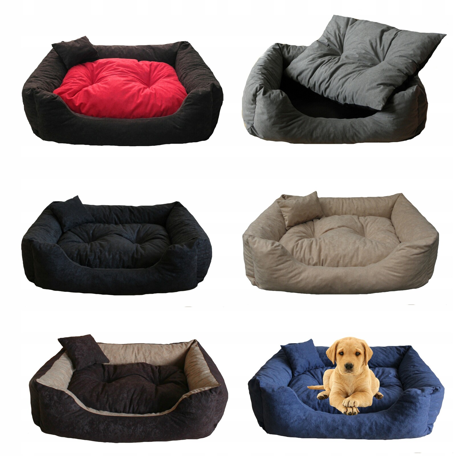 Pelíšek pro velkého psa XXL Pohodlná ortopedická Kotec 100x80 Různé Barvy