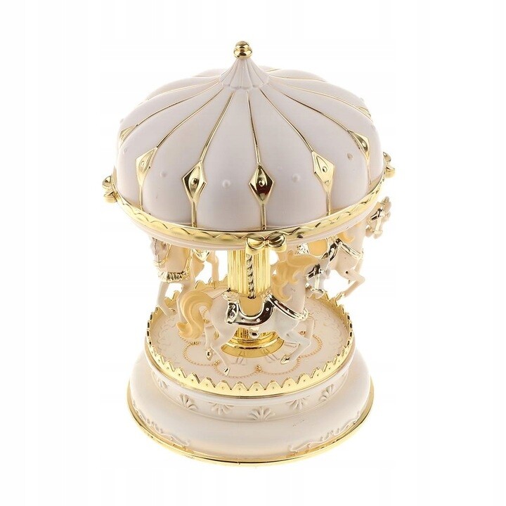 Evropský vintage kolotoč Hrací Skříňka Hračka