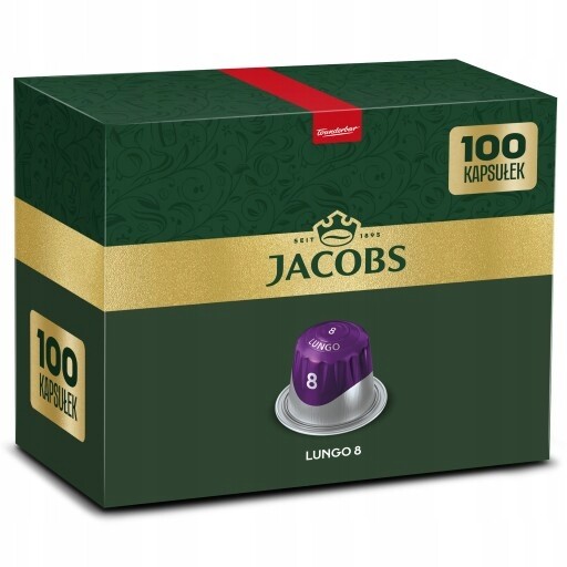 Kapsułki Jacobs Lungo 8 do Nespresso(r)* 100 zestaw 90+10 Zdarma!