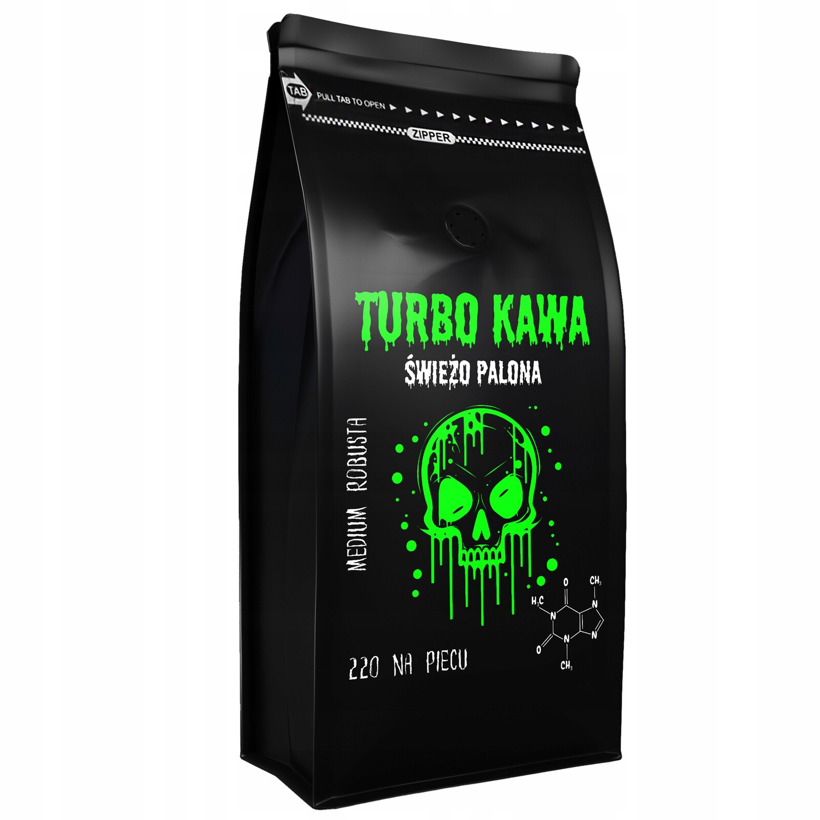 Turbo Káva zrnková Do kávovaru 1kg 100% Robusta 220 Na Kamnech