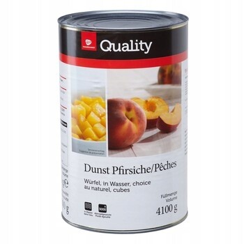 Tgq Broskve v kostkách ve vodě 4100 g