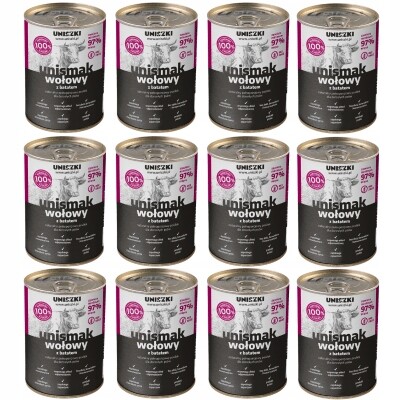 Uniszki UNIsmak Králík s červenou řepou krmivo mokré pro psa 12x410g Set