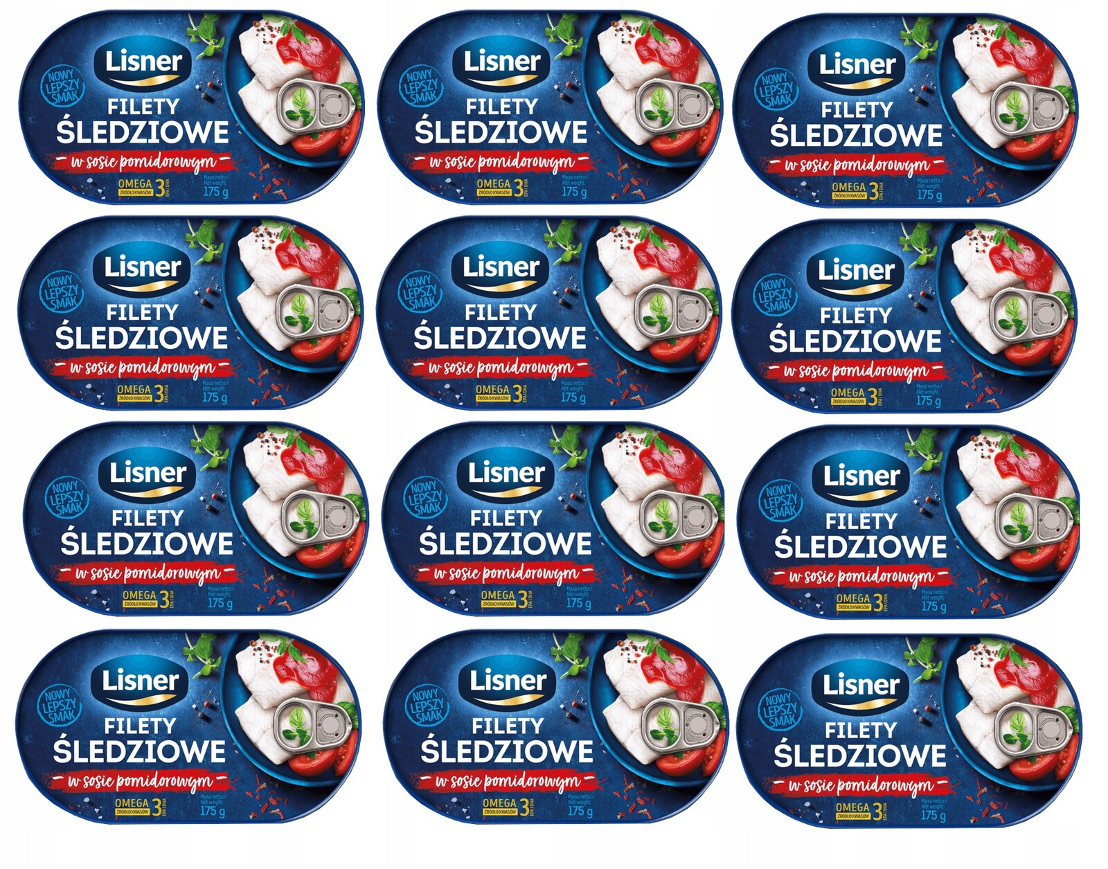 Lisner Filety sleďové v krému pom 175 g x12ks