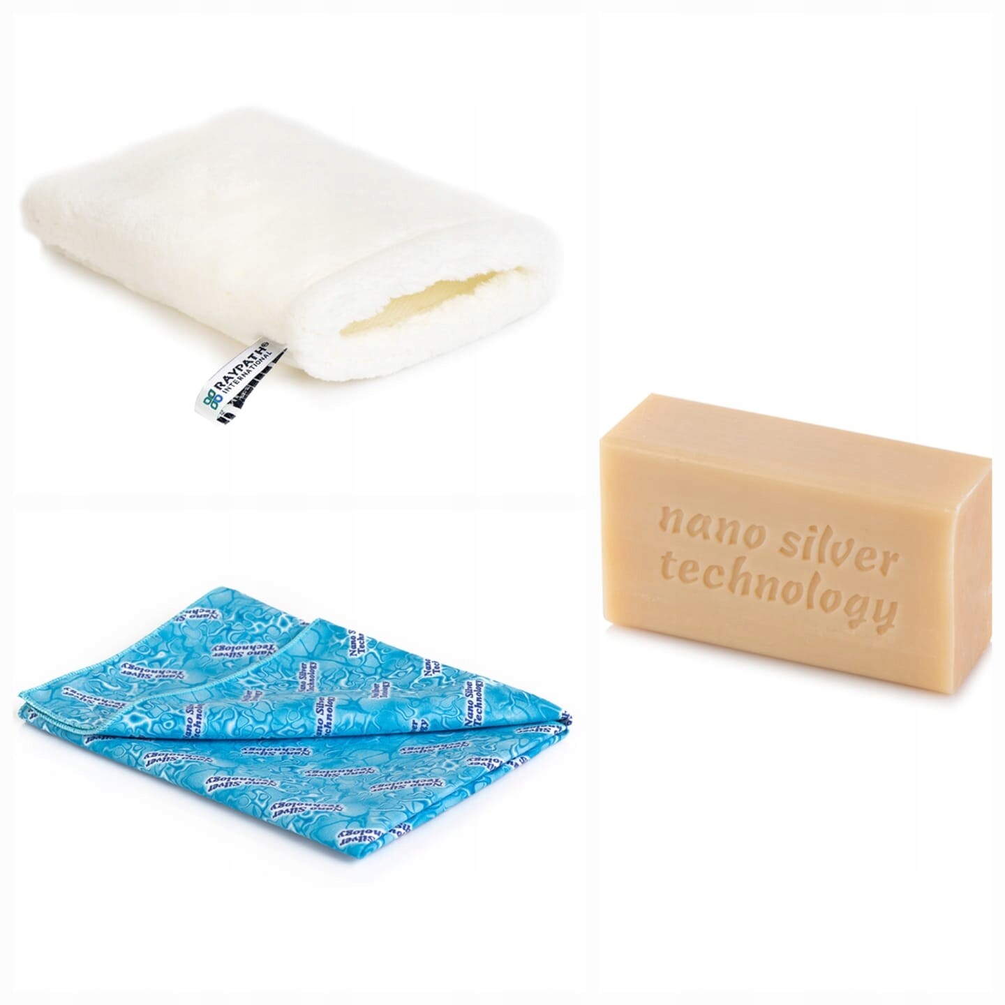 Univerzální sada pro čištění vodou Domov bez chemie Raypath Rukavice Mýdlo