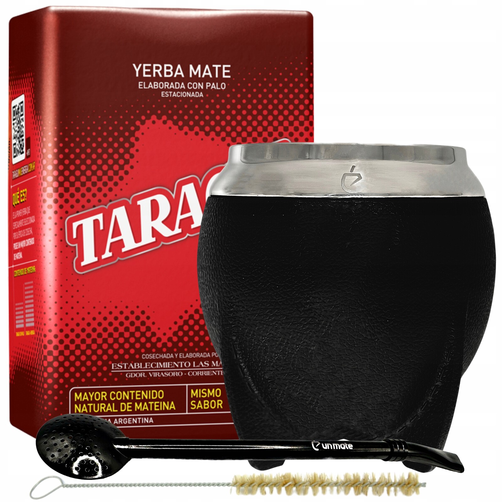 Kofeinový set Taragui mas Energia: yerba maté, tykva, matero, bombilla